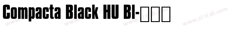 Compacta Black HU Bl字体转换